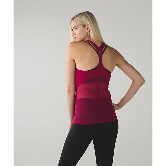Lululemon Cool Racerback Special Edition Shine ON Mesh Back Berry Ramble Tank - Picture 1 of 8